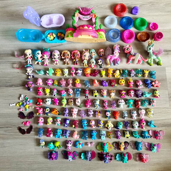 Hatchimals Lot Mini Colleggtibles Animals , Pixies Riders and Pixies Babies 100+ - Picture 1 of 12